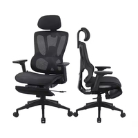 Chaise de bureau de luxe JR RACING, siège entièrement en mesh, design moderne, mécanisme ergonomique, soutien lombaire, hauteur réglable, confort pour une utilisation prolongée