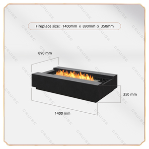 เตาไฟจริงทรงสี่เหลี่ยมผืนผ้าใช้เป็นเตาไฟไฟใช้เป็นเตาไฟสำหรับกิจกรรมกลางแจ้งตามสั่ง - Product Image 5