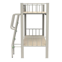Lit superposé en métal robuste pour l'école, construction en fer solide, lit pour dortoir étudiant, appartement, hôtel