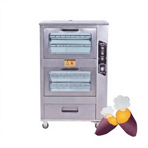 Four rotatif commercial, machine à cuire à double chambre en acier inoxydable pour rôtir les patates douces et le maïs - Product Image 1