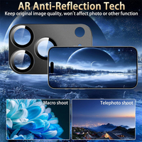 Protection d'écran pour objectif d'appareil photo, verre trempé en alliage d'aluminium à forte adsorption, compatible avec coque, pour iPhone 18 Pro Max 17