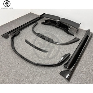 Nouveau pare-chocs en fibre de carbone semi-sèche style Tehart pour 911 2012-2016, aileron arrière, jupes latérales, diffuseur avant, pièces automobiles - Product Image 5
