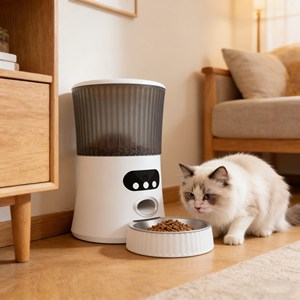 Distributeur automatique de nourriture pour animaux de compagnie, distributeur intelligent de nourriture pour animaux de compagnie, distributeur de nourriture pour animaux de compagnie à commande à distance, bols et distributeurs pour animaux de compagnie - Product Image 1