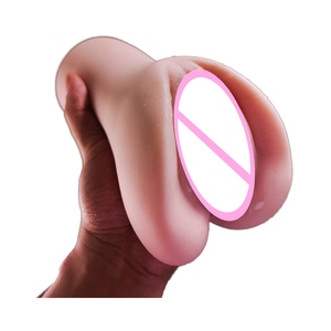 Xiaomeixuan TPE Copa de Avión con Molde Invertido de Glúteos Grandes, Rosa Amarillento, 100% Impermeable, con Canal Realista para Masturbación Táctil - Product Image 4