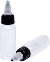 Bouteilles applicatrices en plastique PET pour huile capillaire, teinture, peinture, sauce, avec bouchon distributeur rotatif 100ml 4 Oz 1000ml 8Oz 500ml