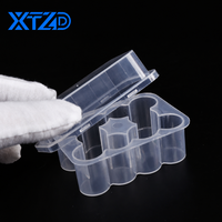 Boîte d'emballage en plastique PP transparent rectangulaire avec logo personnalisé pour flacons de 3 ml, 5 ml, 7 ml, 10 ml, 20 ml, marque XTZD