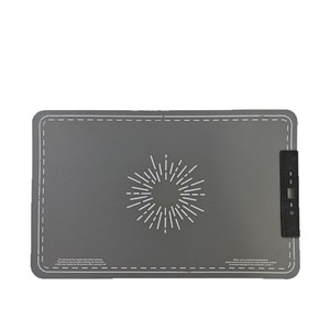 <span class=keywords><strong>Plaque</strong></span> chauffante électrique portable en silicone avec contrôle tactile, 10 niveaux de température, minuterie 12h pour fêtes, buffets et plats à réchaud - Product Image 2