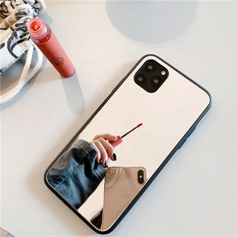 Cute Mirror Case for Women Girls Luxury Cool Cell Phone Case for iPhone 11 Pro XS MAX Makeup Cover for iPhone 12 Pro Max