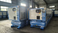 Compresseur d'air industriel à moteur à aimant permanent de type vis, à fonctionnement stable, avec réservoir d'air intégré, refroidi par air, 16 bars