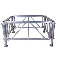 Support de scène événementiel en aluminium pour plateau de scène, hauteur de scène 1,22 m, jambe réglable 1-1,5 m