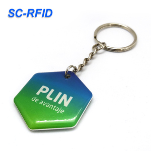 Porte-clés NFC étanche personnalisé 13,56 MHz 1K avec <span class=keywords><strong>carte</strong></span> RFID en époxy et puce F08 pour contrôle d'accès et recharge de moto - Product Image 4