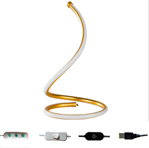 Kim loại hiện đại Acrylic LED rắn hình chuyển đổi điều khiển sáng tạo đèn bàn học đọc sách - Product Image 6