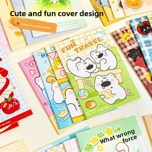 Carnet A5 à couverture souple, ligné et épaissi, motif dessin animé mignon, idéal comme cadeau ou récompense pour étudiant, fournitures scolaires. - Product Image 2