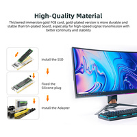 Adaptador de tarjeta de expansión MAIWO NVMe M.2 SSD a PCIe con barra de luz RGB Compatible con accesorios de computadora PCIex16/x8/X4 Stock