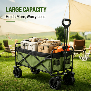 Nouvelle marque <span class=keywords><strong>de</strong></span> <span class=keywords><strong>chariot</strong></span> pliable d'extérieur imperméable avec panneau latéral abaissable, couleur personnalisable, pour le shopping et le camping - Product Image 1
