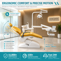 Fauteuil dentaire électrique Z11A entièrement équipé en métal avec compresseur d'air, tout-en-un, de luxe, prix de gros du fabricant chinois