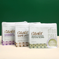 Sachet refermable personnalisé à quatre soudures, en aluminium, pour aliments (café, thé, friandises pour animaux, noix, aliments secs) – Emballage sûr pour produits alimentaires