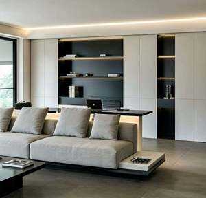 Armoire moderne minimaliste au design simple, commode combinée, ensembles de meubles de chambre à coucher, rangement, buffets personnalisés, présentoir - Product Image 5