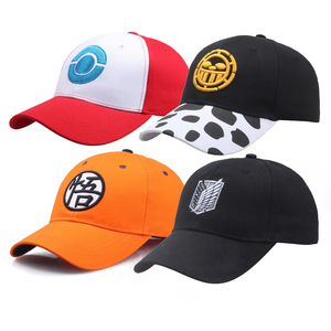 Casquette de <span class=keywords><strong>baseball</strong></span> anime ajustable 32 couleurs avec image brodée pour l'extérieur, idéale comme chapeau promotionnel - Product Image 1