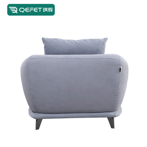 <span class=keywords><strong>Fauteuil</strong></span> compact confortable pour chambre à coucher coin de lecture petite chaise d'appoint en tissu avec rembourrage doux forme carrée pour appartement Villa - Product Image 4