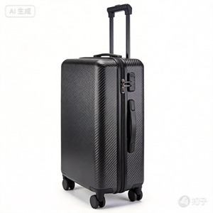 Accessoires de bagages en fibre de carbone tissée à chevrons anti-boulochage - Très légers - Product Image 2
