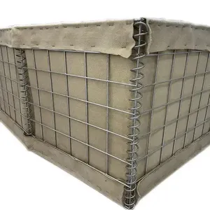 Mạ kẽm gabion bastion Blast tường chống cháy nổ tường để sử dụng dây lưới gabion hàng rào phòng thủ giá