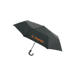Parapluie pliant automatique Compact Truper 100cm nervures légères 8K conception à trois plis contrôle semi-automatique - Product Image 1
