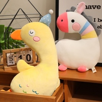 Coussins en peluche courbés mignons en gros : Licorne, Cheval, Canard, Crocodile – Doux et moelleux pour la décoration de chambre d'enfant