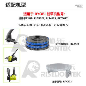 Juego de Recortadora de Césped Eléctrica Roybi RLT4027 con Bobinas RAC122 y RAC123 y Cabezales de Corte - Product Image 3