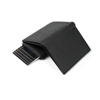 Porte-cartes fin en aluminium personnalisé avec protection RFID, en cuir PU, étui de rangement pour cartes d'identité et de crédit, pochette de mode