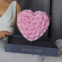 Usine de boîte-cadeau en forme de coeur de fleur éternelle en gros pour la Saint-Valentin fête des mères Tanabata petite amie idées cadeaux