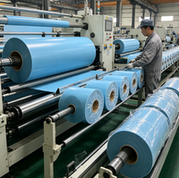 Tapis de protection de sol en feutre bleu imprimé sur mesure, auto-adhésif, antidérapant, résistant à la peinture, en rouleau, pour la décoration intérieure et la protection des escaliers