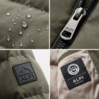 Fabricant de vestes matelassées personnalisées 700/800 Fill Power, vestes en duvet d'oie/canard sur mesure, tissu Ripstop Nylon, usine OEM