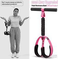 Equipo de Entrenamiento para el Hogar, Pedal para Ejercicios, Cuerda Elástica, Banda de Resistencia para Yoga, Estiramiento, Abdomen, Cintura, Piernas y Brazos