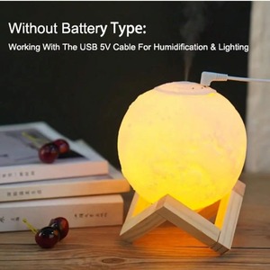 <b>Humidifier</b> Aromatizer Luminaire Lampshade Full Moon 3D Lamp Light <b>Diffuser</b> Aroma Essential Oil USB Ultrasonic - Product Image 4