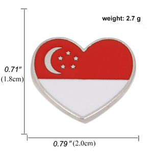 Broche de Metal Banhado a Ouro Criativo Novo Estilo País do Novo Mundo, Pins Personalizados, Emblemas com Logotipo, Patriotismo, Bandeira Personalizada Exclusiva, Atacado - Product Image 5