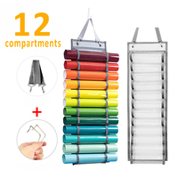 Porte-rouleau en vinyle 12 24 48 compartiments Organisateur de rangement en vinyle Suspendu Support de rangement en vinyle Organisateur de rouleau artisanal Support mural