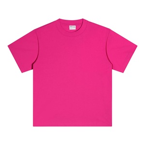 Custom 300G Heavyweight 96%+ Cotton T Shirt OEM ODM Oversized Unisex Crew Neck Blank Short Sleeve <b>Tee</b> with Logo - Product Image 6
