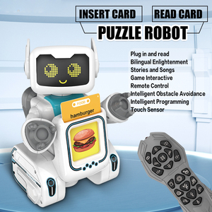 Robot intelligent RC pour l'éducation précoce, machine à cartes flash parlante, robot programmable télécommandé pour enfants, jouet éducatif - Product Image 2