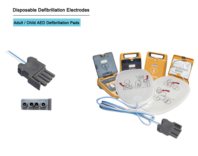 Disposable Defibrillation Electrodes Adult Child AED Electrodes