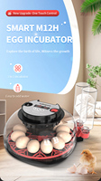 WONEGG M12H Incubateur numérique intelligent entièrement automatique pour 12 œufs