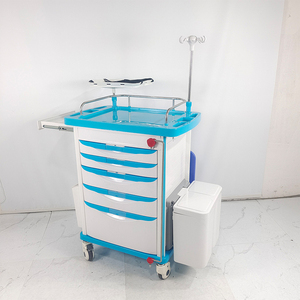 MN-DC001 Carro <span class=keywords><strong>de</strong></span> Medicamentos <span class=keywords><strong>de</strong></span> Doble Cajón <span class=keywords><strong>de</strong></span> Aleación <span class=keywords><strong>de</strong></span> Aluminio para Hospital Liaison Medical, el Más Vendido, con División Libre - Product Image 3