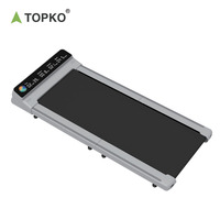 Tapis roulant pliable TOPKO, nouveau design breveté, logo personnalisé, utilisation intelligente à domicile/au bureau, machine de marche et de course portable