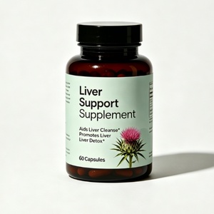 Suplemento de Cardo Mariano para Desintoxicación y Reparación del Hígado OEM/ODM, Apoyo Herbal para el Hígado, Extracto de Alcachofa con Colina, Cápsulas de Apoyo Hepático - Product Image 1