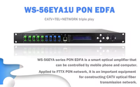 Amplificateur à fibre optique à 8 ports avec 1550nm DBM SNMP WDM Catv 22 23 24 équipement à fibre optique 1550nm EDFA