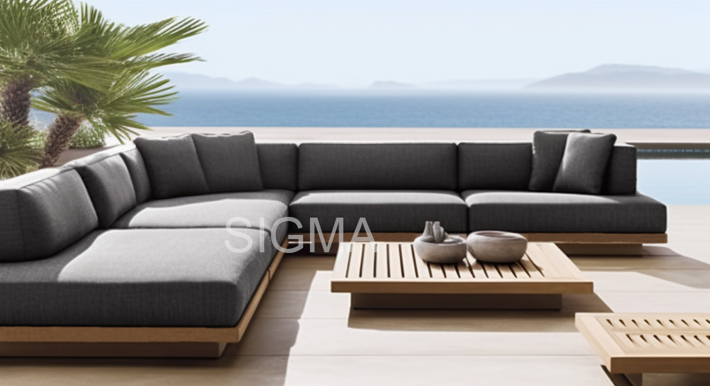 Luxury teak wood garden dining furniture sets outdoor wooden dining table set