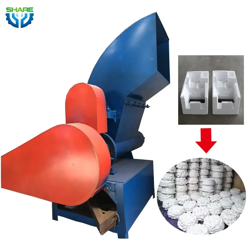 Hot melt macchina di riciclaggio di polistirene espanso frantoio industriale schiuma