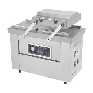 Commercial Automatic Vertical Double Chamber Vacuum Machine Vacuum Sealing Packing Machine For Frozen Food