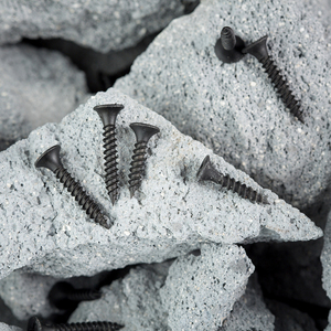 Vít tấm thạch cao | Thép carbon | Phốt phát đen | Đầu <span class=keywords><strong>bugle</strong></span> | Ren mịn và thô | M3.5–M5 - Product Image 1