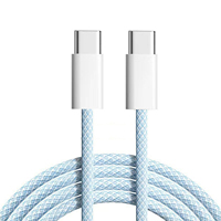 Cable de Carga Rápida y Datos Tipo-C a Tipo-C de Nailon Trenzado de 1m, 60W, para iPhone 17 Pro, Venta al Por Mayor